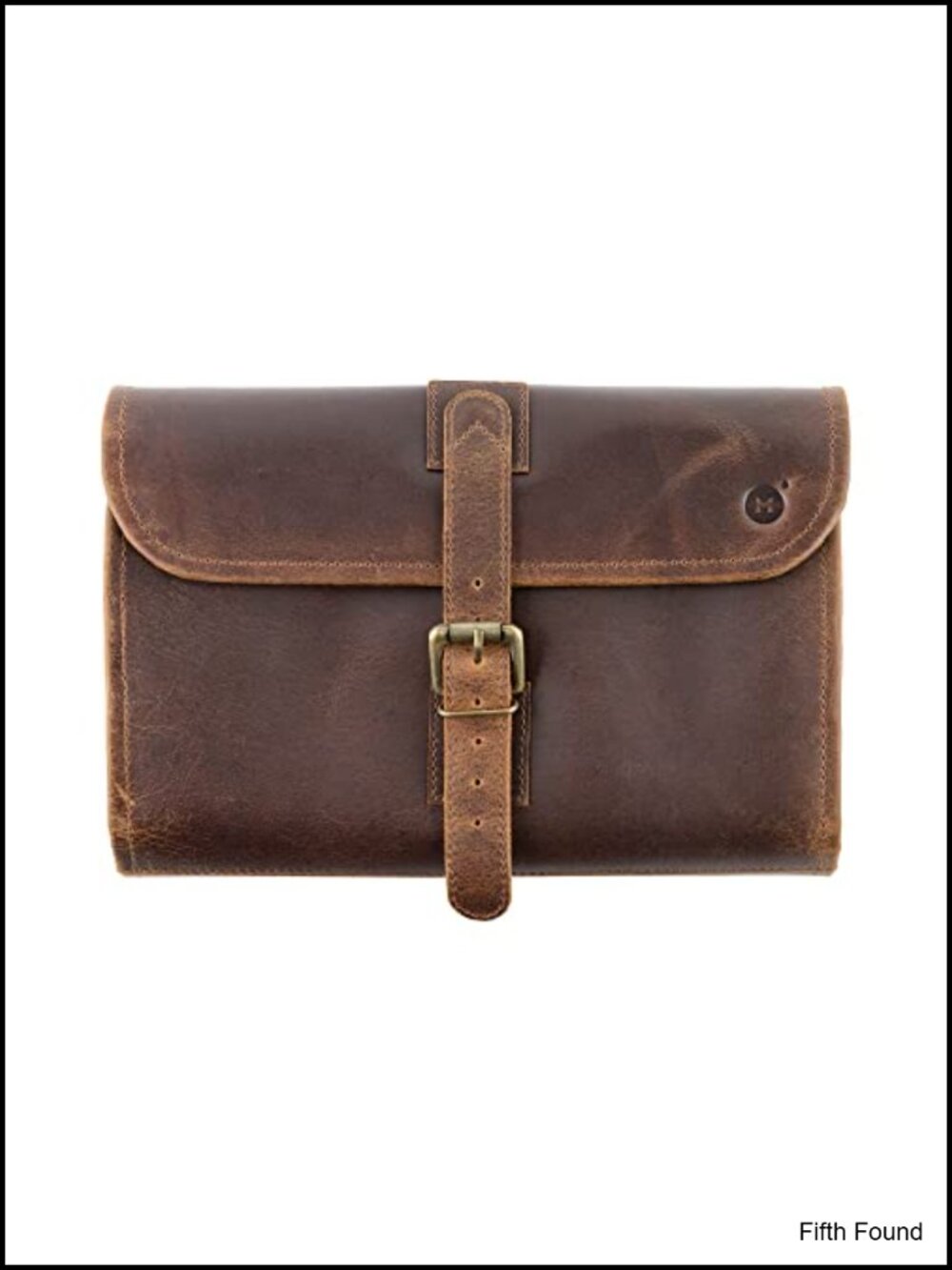 Buffalo Leather Hanging Toiletry Bag Dopp Kit Travel Organizer